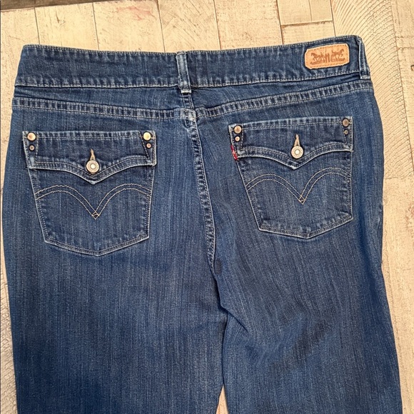 Levi's 526 Slender Boot Dark Blue Jeans Sz 32x32 Women Coastal Cowboy Y2K style - Picture 5 of 9
